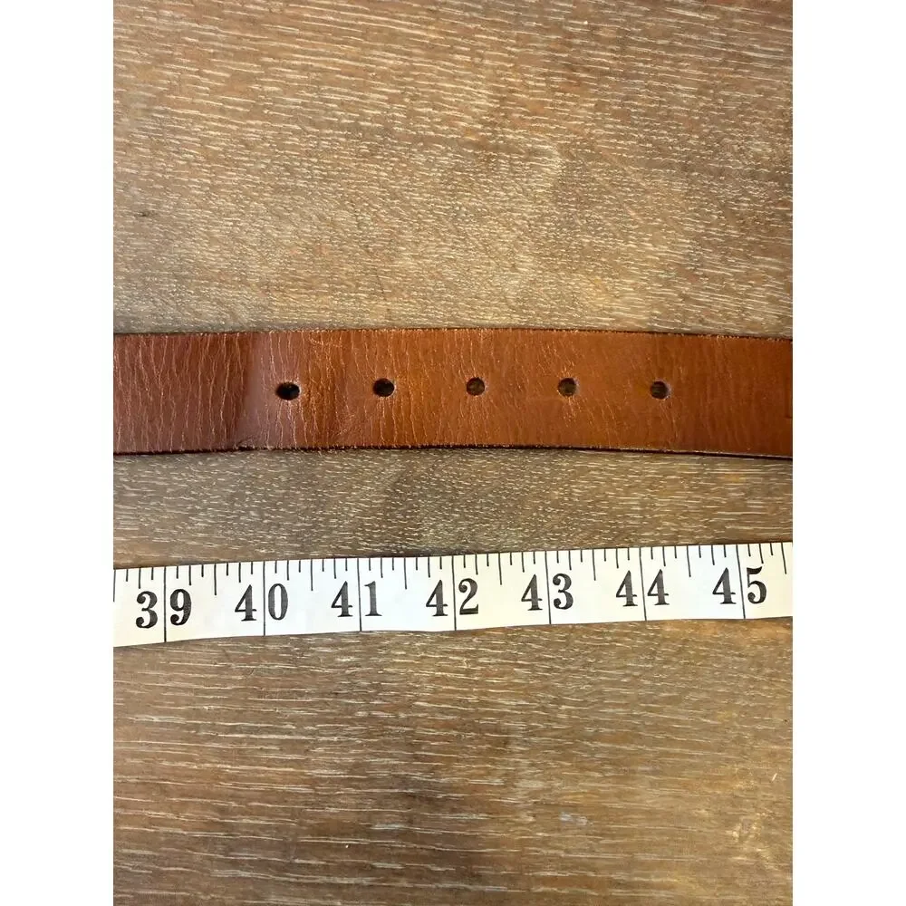 Chaps Ralph Lauren Brown Leather Men's Belt Fits Waist 40 - 44